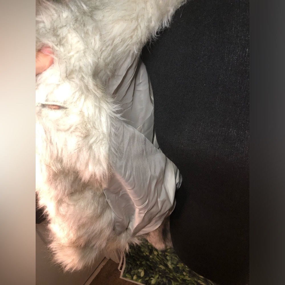 Elegant Gray Faux Fur Jacket - Picture 11 of 16